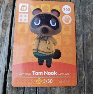 Tom Nook Animal Crossing Amiibo Card #203